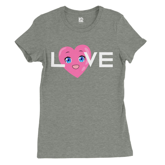 Anime Heart Love T-shirt Women's