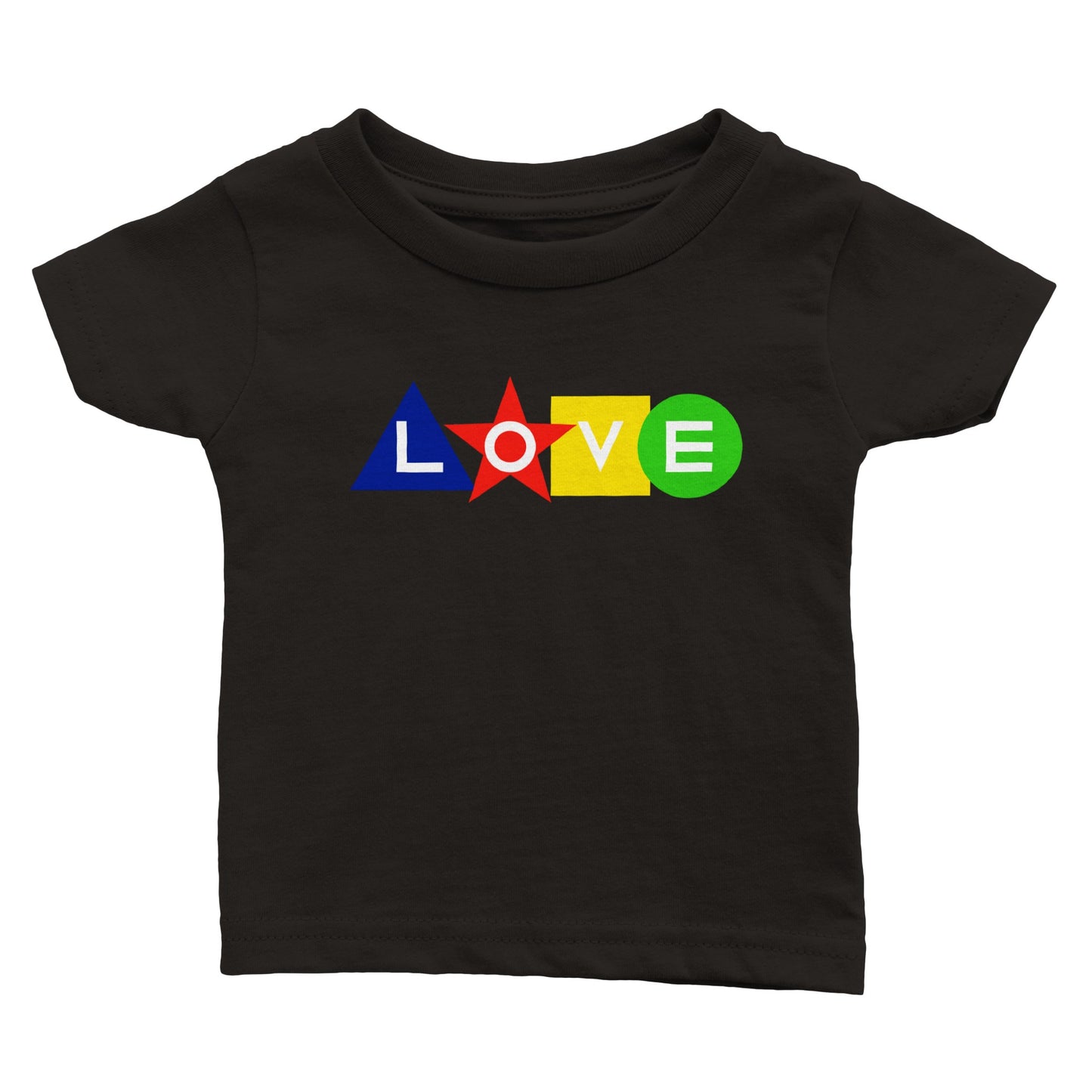Shapes Love Colorful T-shirt Baby